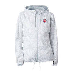Columbia Detroit Pistons Women's Flash Forward Windbreaker White