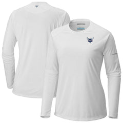 Columbia Charlotte Hornets Women's Tidal Tee II Long Sleeve T-Shirt White
