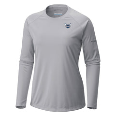 Columbia Charlotte Hornets Women's Tidal Tee II Long Sleeve T-Shirt Gray