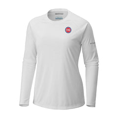 Columbia Detroit Pistons Women's Tidal Tee II Long Sleeve T-Shirt White