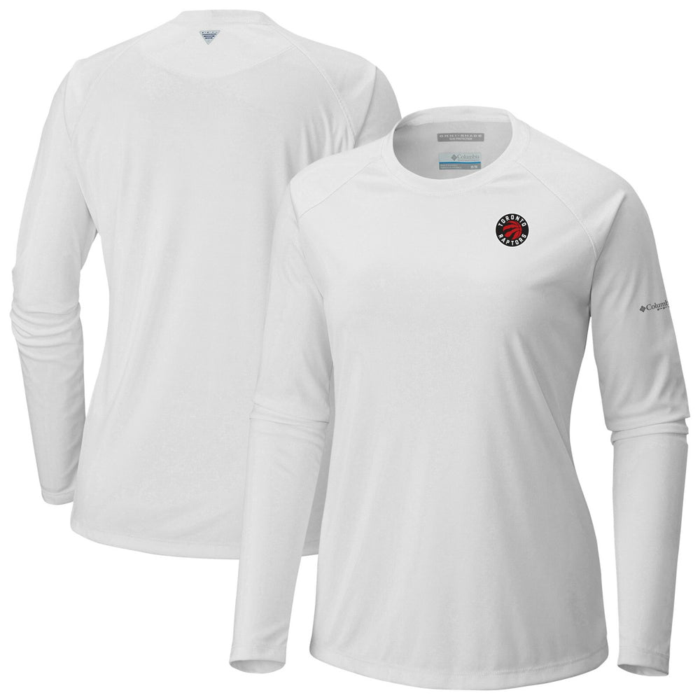 Columbia Toronto Raptors Women's Tidal Tee II Long Sleeve T-Shirt White