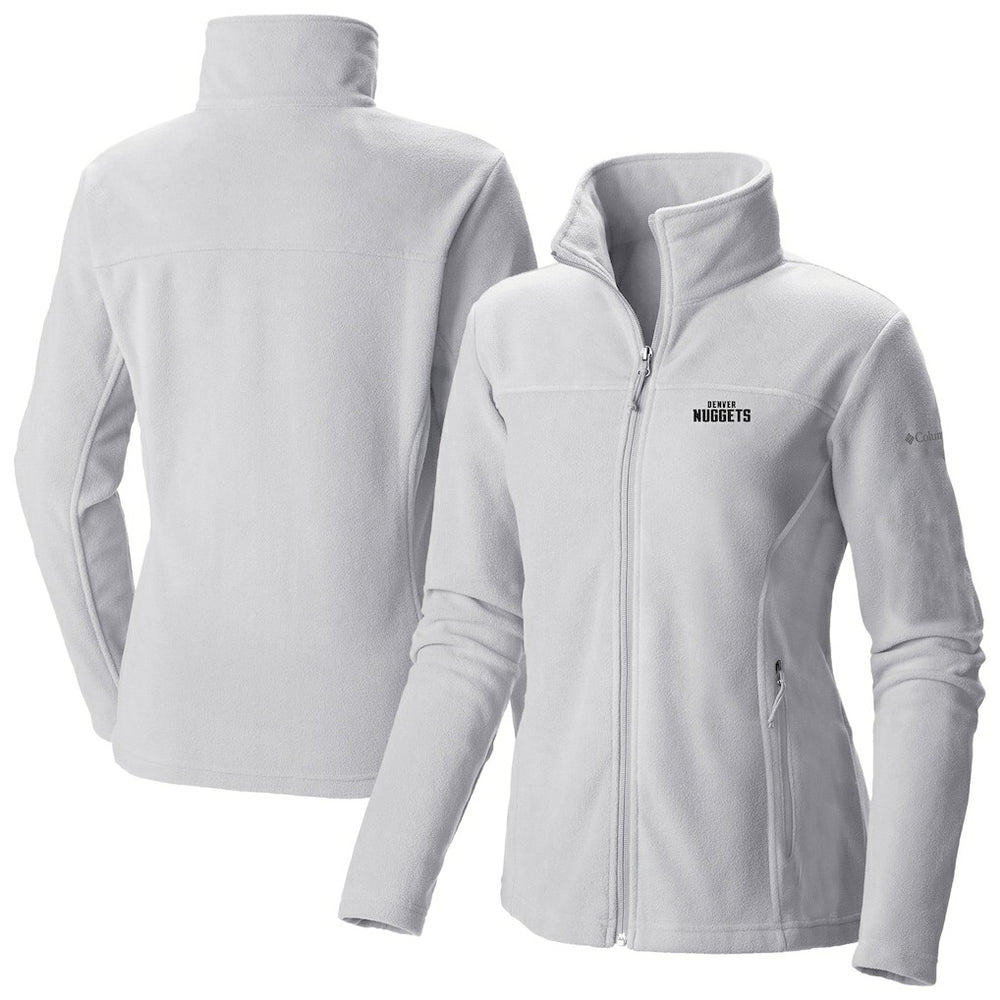 Columbia Denver Nuggets Women's Give & Go II Fleece Full-Zip Jacket White