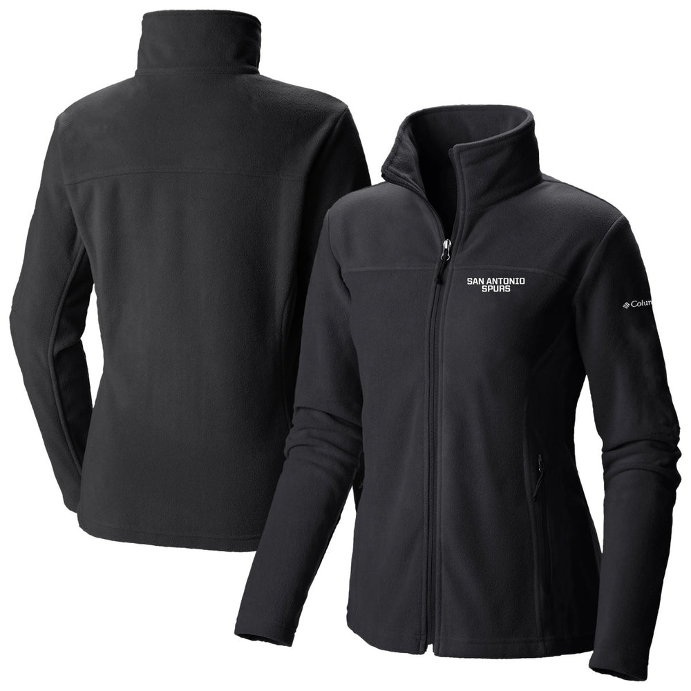 Columbia San Antonio Spurs Women's Give & Go II Fleece Full-Zip Jacket Black
