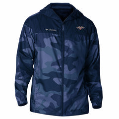 Columbia New Orleans Pelicans Flash Challenger Windbreaker Jacket Navy