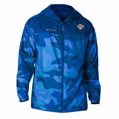 Columbia New York Knicks Flash Challenger Windbreaker Jacket Blue