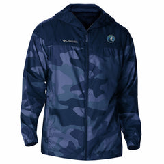 Columbia Minnesota Timberwolves Flash Challenger Windbreaker Jacket Navy