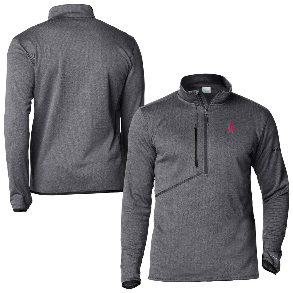 Columbia Houston Rockets Park View Fleece Half-Zip Top Black