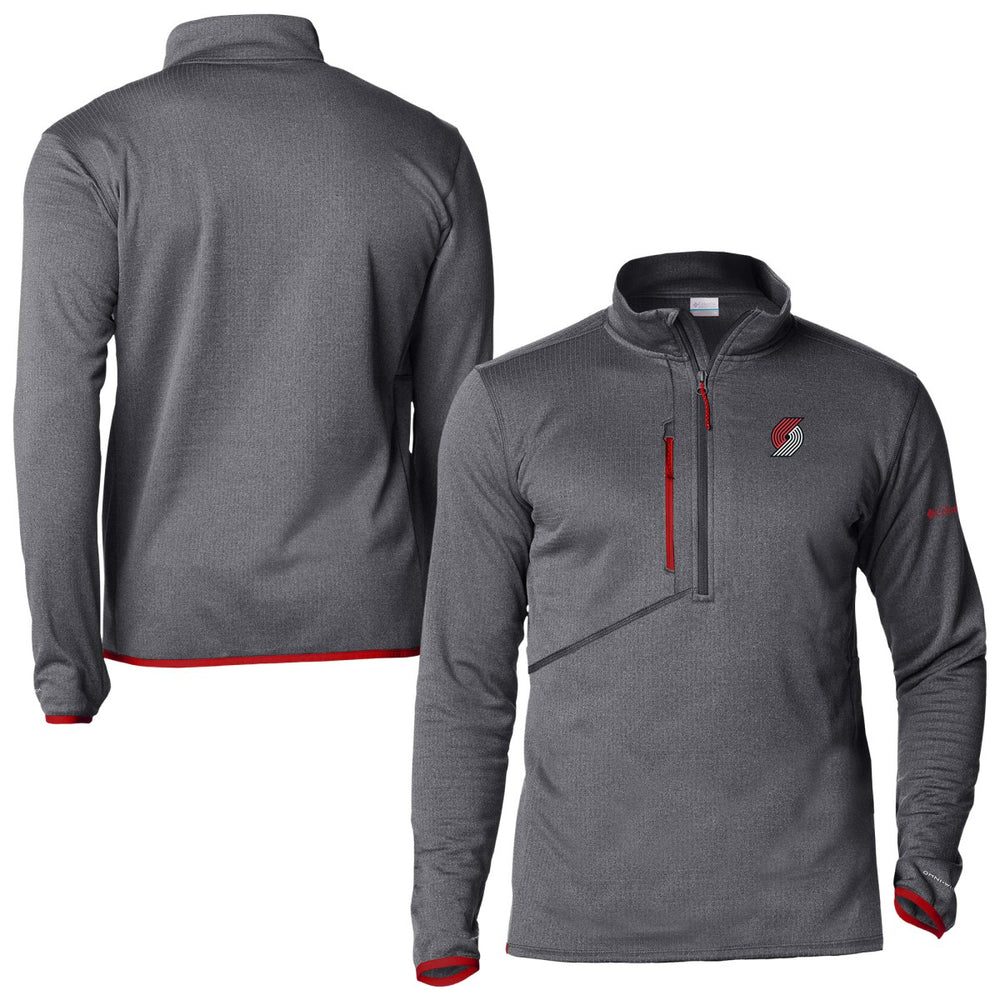 Columbia Portland Trail Blazers Park View Fleece Half-Zip Top Red
