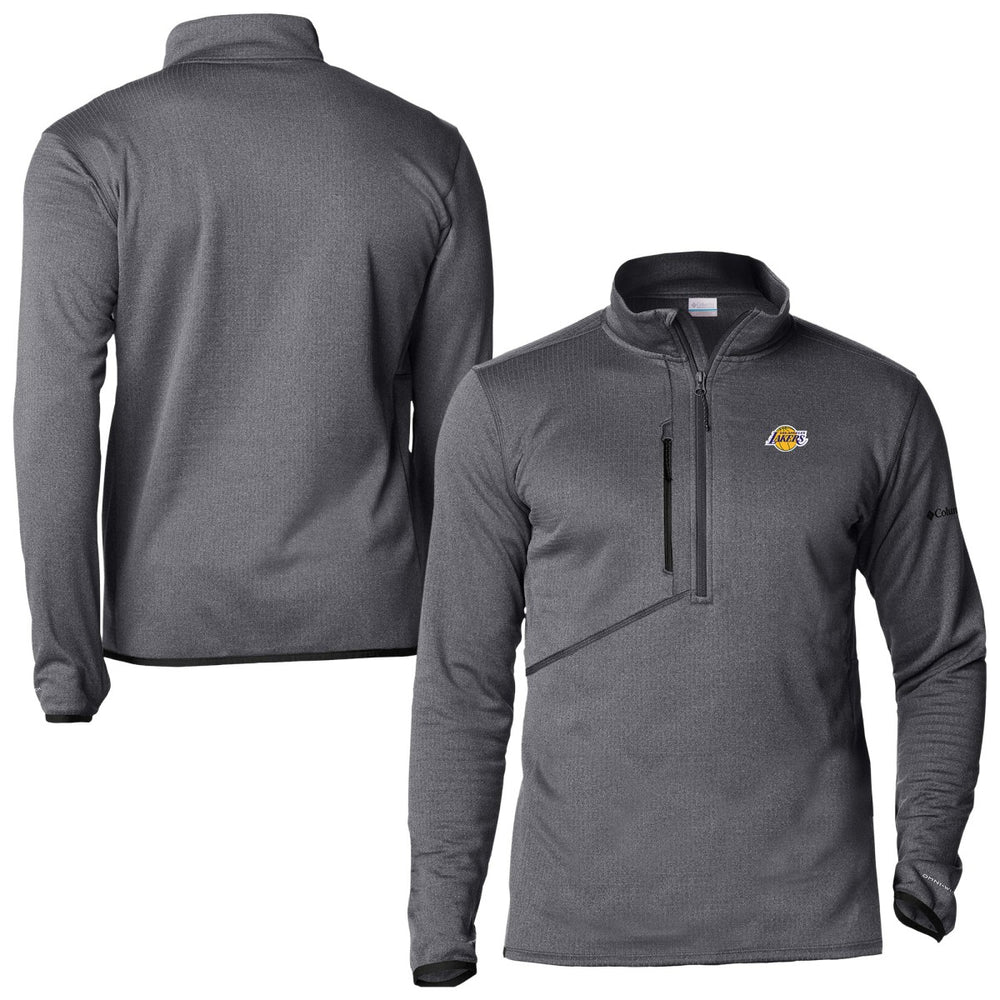 Columbia Los Angeles Lakers Park View Fleece Half-Zip Top Black