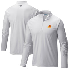 Columbia Phoenix Suns PFG Terminal Tackle Quarter-Zip Top White