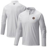 Columbia New York Knicks PFG Terminal Tackle Quarter-Zip Top White