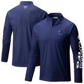 Columbia Memphis Grizzlies PFG Terminal Tackle Quarter-Zip Top Navy