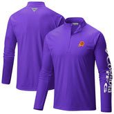 Columbia Phoenix Suns PFG Terminal Tackle Quarter-Zip Top Purple