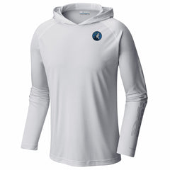 Columbia Minnesota Timberwolves PFG Super Terminal Tackle Hoodie White