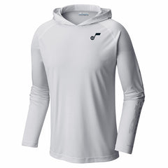 Columbia Utah Jazz PFG Super Terminal Tackle Hoodie White