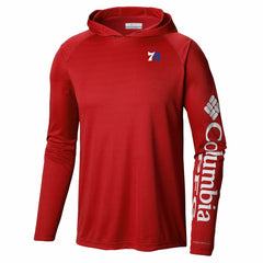 Columbia Philadelphia 76ers PFG Super Terminal Tackle Hoodie Red