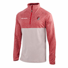 Columbia Portland Trail Blazers Omni-Wick Rockin' It Quarter-Zip Top Red