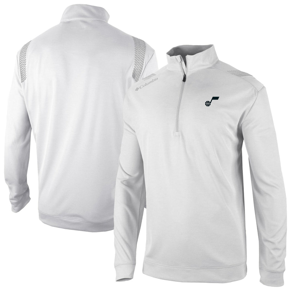 Columbia Utah Jazz Oakland Downs Omni-Wick Quarter-Zip Top White