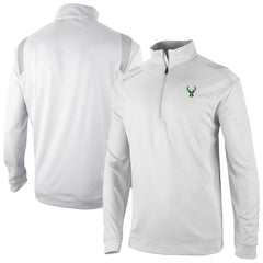 Columbia Milwaukee Bucks Oakland Downs Omni-Wick Quarter-Zip Top White