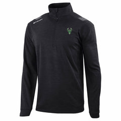 Columbia Milwaukee Bucks Oakland Downs Omni-Wick Quarter-Zip Top Black