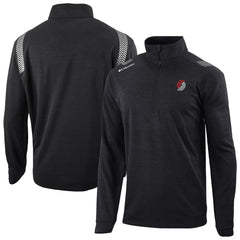 Columbia Portland Trail Blazers Oakland Downs Omni-Wick Quarter-Zip Top Black