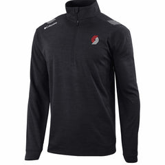Columbia Portland Trail Blazers Oakland Downs Omni-Wick Quarter-Zip Top Black