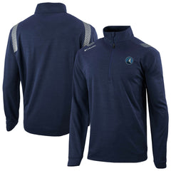 Columbia Minnesota Timberwolves Oakland Downs Omni-Wick Quarter-Zip Top Navy