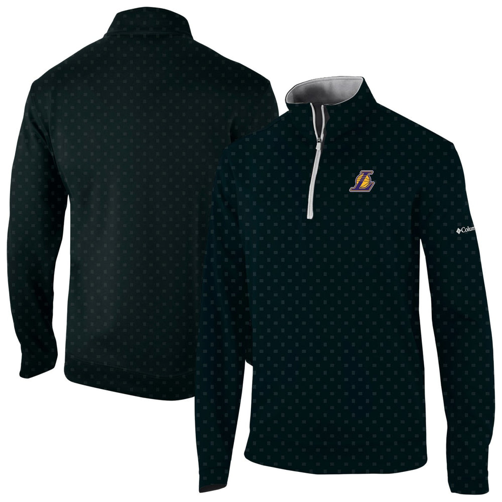 Columbia Los Angeles Lakers Wickham Hills Omni-Wick Quarter-Zip Jacket Black