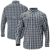 Columbia Indiana Pacers Super Tamiami Omni-Shade Long Sleeve Button-Down Shirt Navy