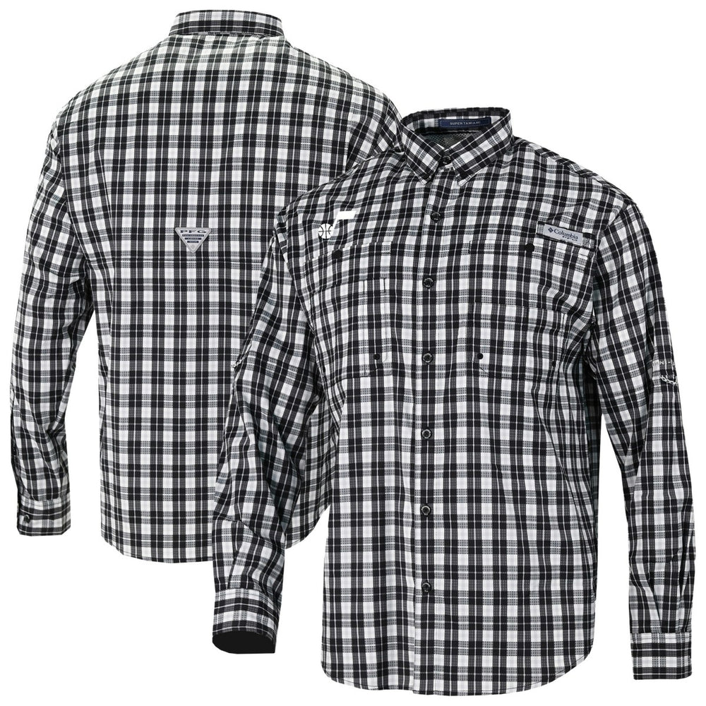 Columbia Utah Jazz Super Tamiami Omni-Shade Long Sleeve Button-Down Shirt Black