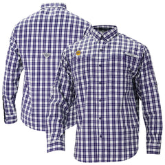 Columbia Los Angeles Lakers Super Tamiami Omni-Shade Long Sleeve Button-Down Shirt Purple
