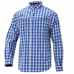 Columbia New York Knicks Super Tamiami Omni-Shade Long Sleeve Button-Down Shirt Blue