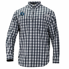 Columbia Minnesota Timberwolves Super Tamiami Omni-Shade Long Sleeve Button-Down Shirt Navy