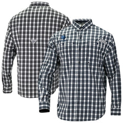 Columbia Memphis Grizzlies Super Tamiami Omni-Shade Long Sleeve Button-Down Shirt Navy