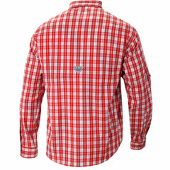 Columbia New Orleans Pelicans Super Tamiami Omni-Shade Long Sleeve Button-Down Shirt Red