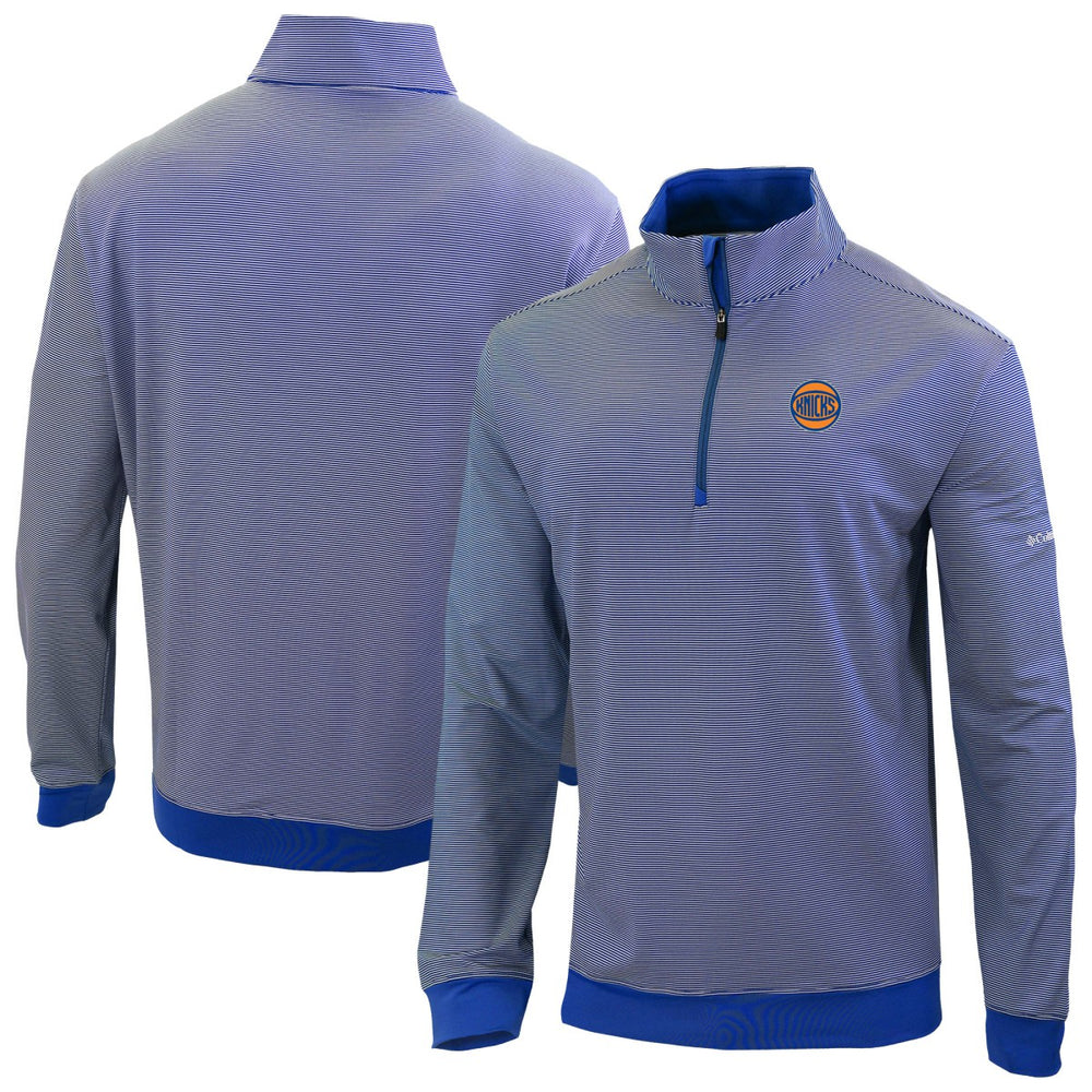 Columbia New York Knicks Omni-Wick Even Lie Quarter-Zip Top Blue