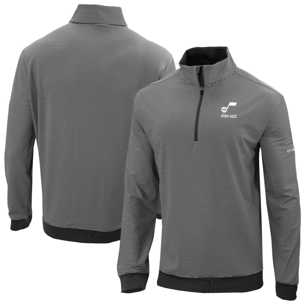 Columbia Utah Jazz Omni-Wick Even Lie Quarter-Zip Top Black