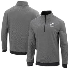 Columbia Utah Jazz Omni-Wick Even Lie Quarter-Zip Top Black