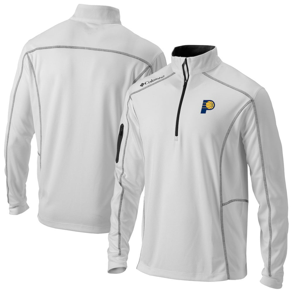 Columbia Indiana Pacers Omni-Wick Shotgun Quarter-Zip Jacket White