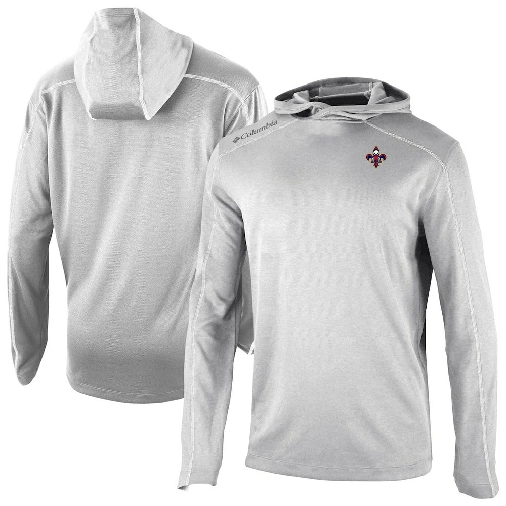 Columbia New Orleans Pelicans Omni-Wick Shotgun Pullover Hoodie Gray