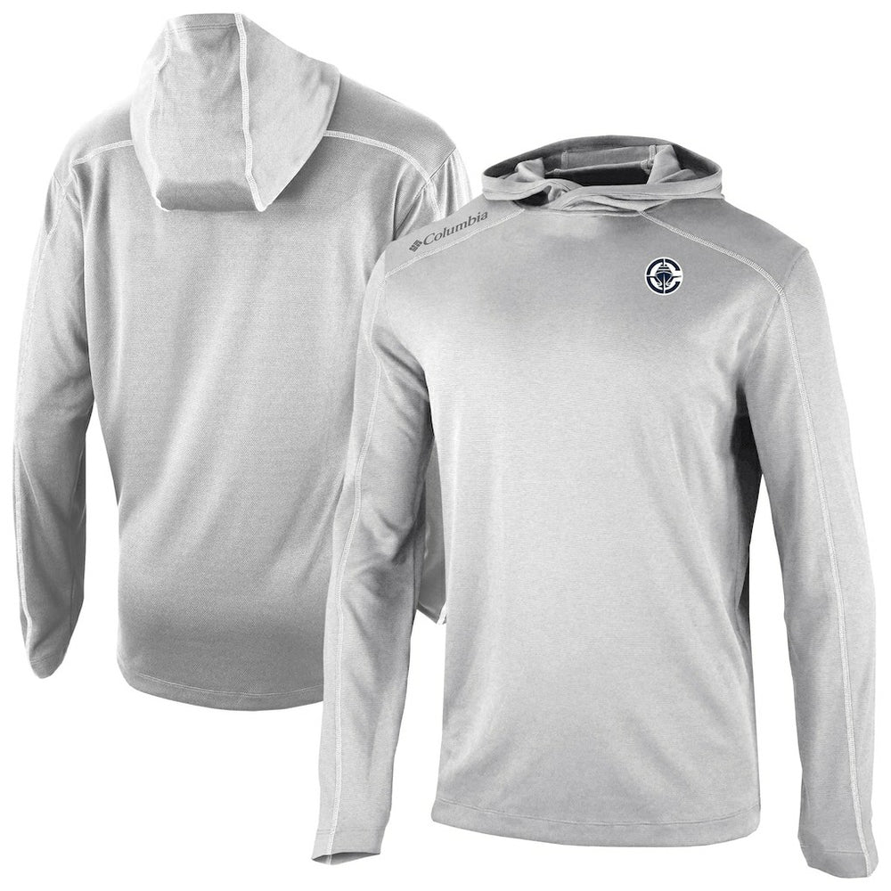 Columbia LA Clippers Omni-Wick Shotgun Pullover Hoodie Gray