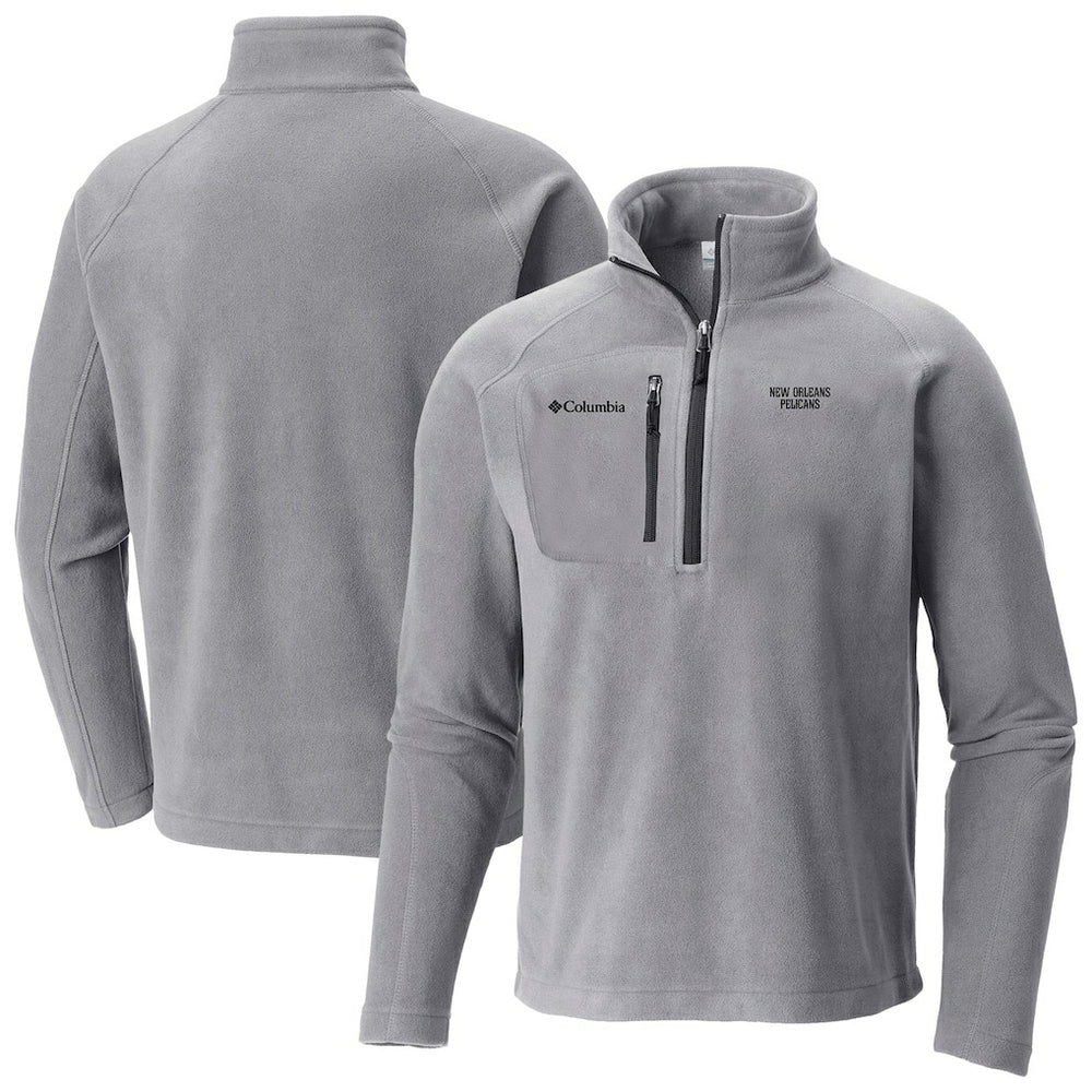 Columbia New Orleans Pelicans Fast Trek III Half-Zip Fleece Pullover Gray