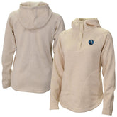 Columbia Minnesota Timberwolves Women's Sweater Weather Quarter-Snap Hoodie Cream