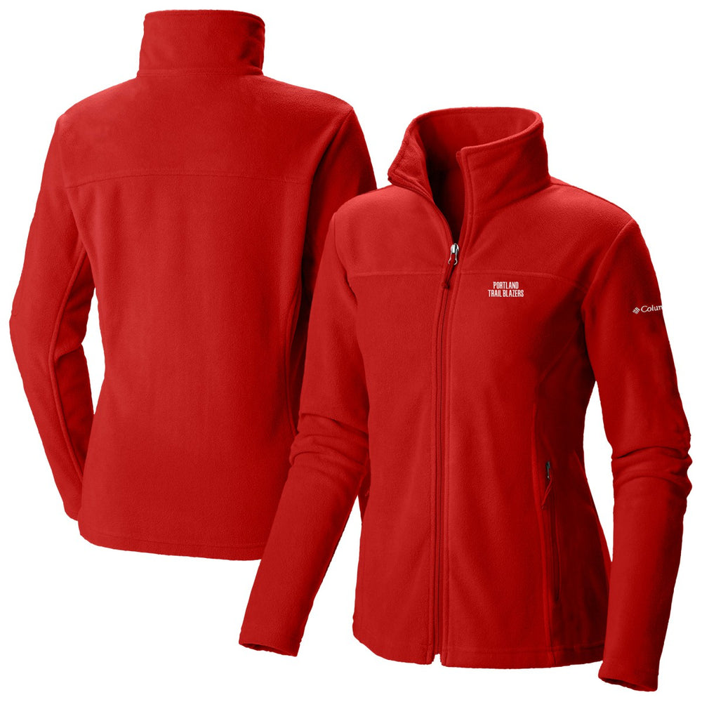 Columbia Portland Trail Blazers Women's Give & Go II Fleece Full-Zip Jacket Red