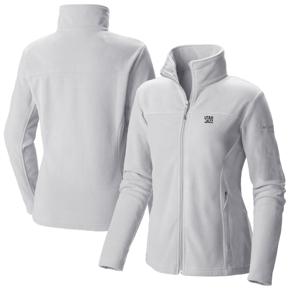 Columbia Utah Jazz Women's Give & Go II Fleece Full-Zip Jacket White