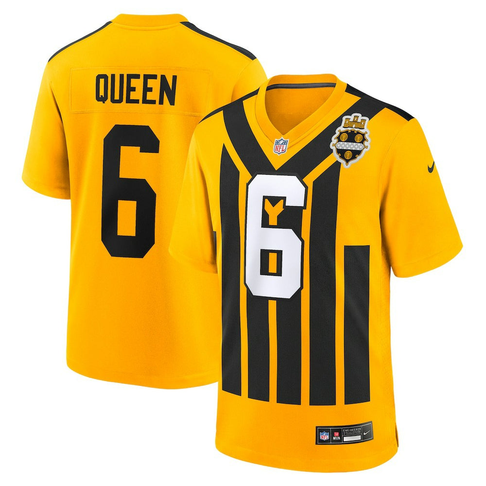 Patrick Queen Pittsburgh Steelers Alternate 1933 Throwback Game Jersey - Gold - Nike