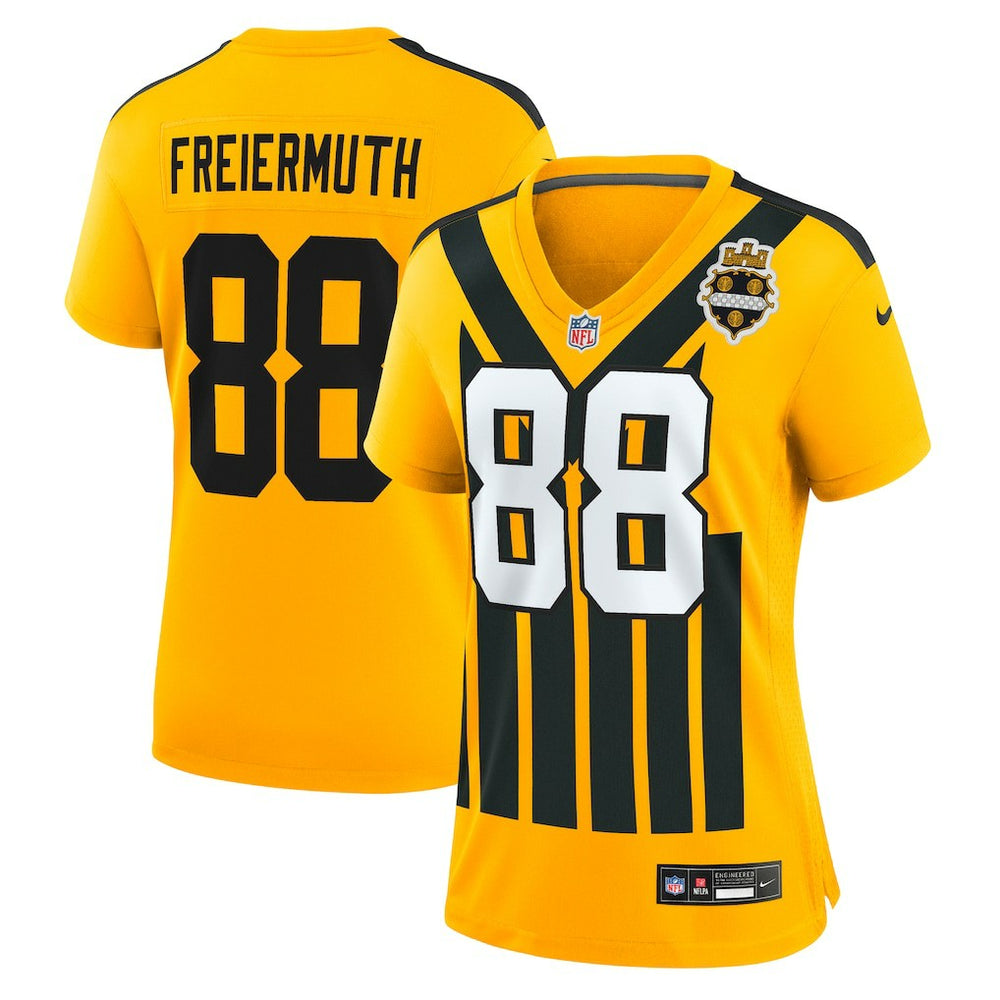Pat Freiermuth Pittsburgh Steelers Women's Alternate 1933 Throwback Game Jersey - Gold - Nike