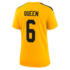 Patrick Queen Pittsburgh Steelers Women's Alternate 1933 Throwback Game Jersey - Gold - Nike