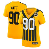 T.J. Watt Pittsburgh Steelers Women's Alternate 1933 Throwback Game Jersey - Gold - Nike
