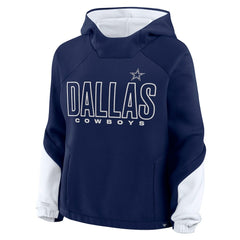 Dallas Cowboys Women's Play Clock Bling Hoodie - Navy - Fanatics